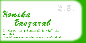 monika baszarab business card